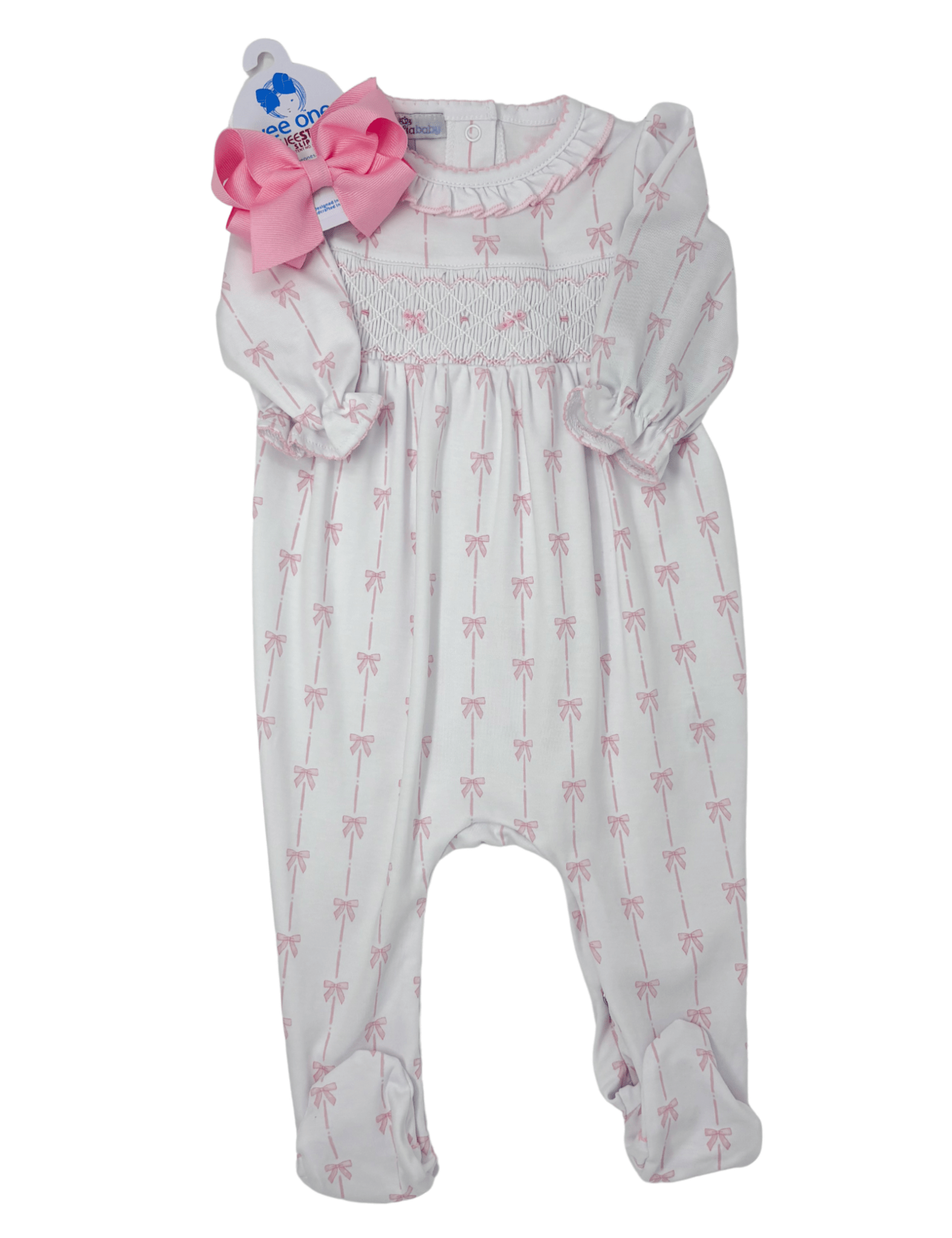 Amelia's Classics Smocked Footie Baby Sleepwear Magnolia Baby