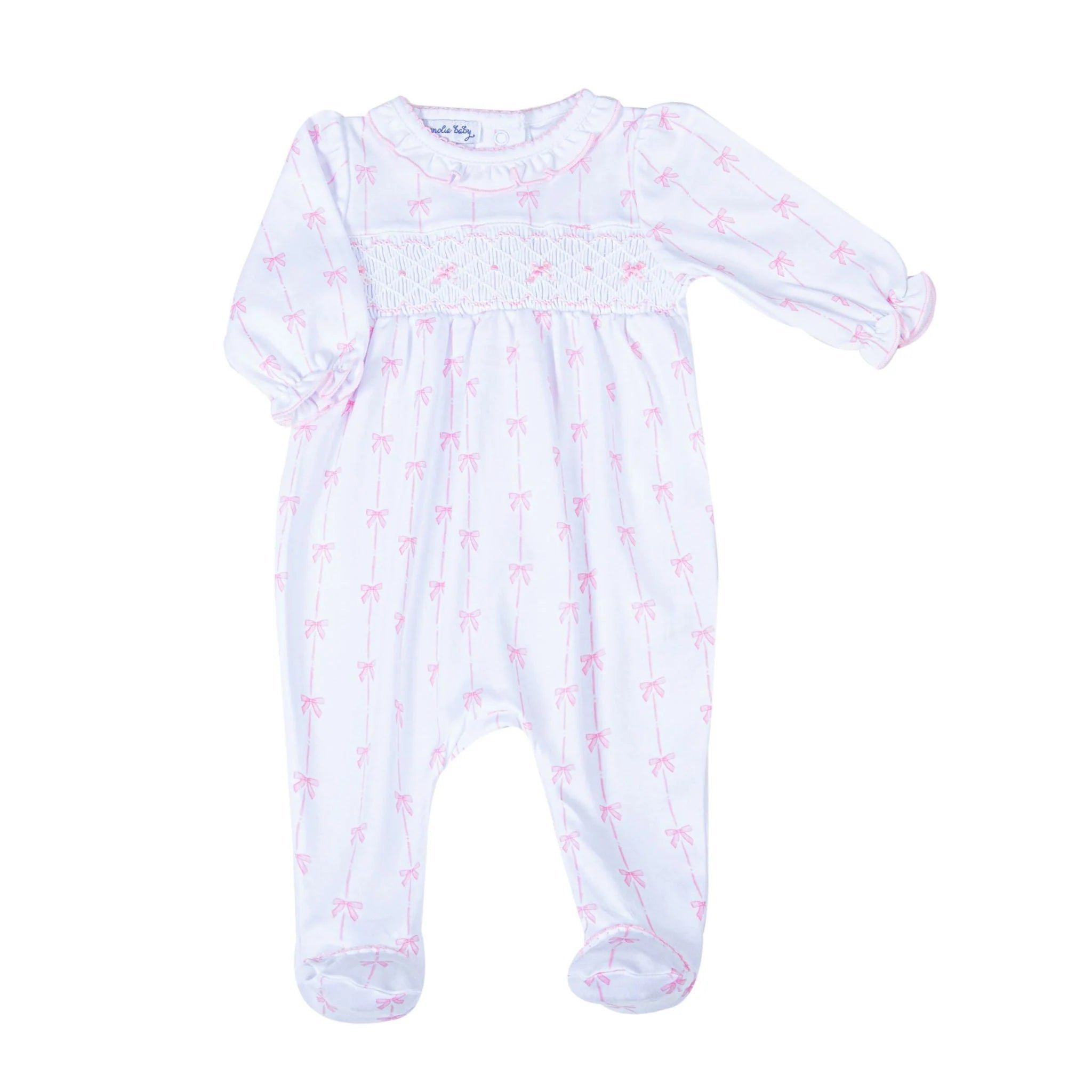 Amelia's Classics Smocked Footie Baby Sleepwear Magnolia Baby