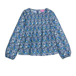 Anita Top - Brookline Blossoms Blue Girls Tops + Tees Bisby