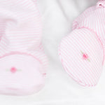 Anna Smocked Collared Footie - Pink Baby Sleepwear Magnolia Baby