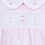 Anna Smocked Collared Gown - Pink Baby Sleepwear Magnolia Baby
