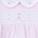 Anna Smocked Collared Gown - Pink Baby Sleepwear Magnolia Baby