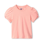 Apricot Blush Twisted Sleeve Tee Girls Tops + Tees Hatley