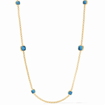 Aquitaine Station Necklace - Capri Blue Necklaces Julie Vos