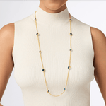 Aquitaine Station Necklace - Capri Blue Necklaces Julie Vos