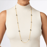 Aquitaine Station Necklace - Capri Blue Necklaces Julie Vos