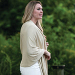 Ari Metallic Bamboo Shawl - Metallic Gold Outerwear Top It Off