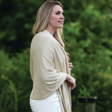 Ari Metallic Bamboo Shawl - Metallic Gold Outerwear Top It Off