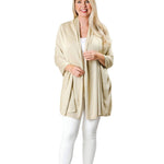 Ari Metallic Bamboo Shawl - Metallic Gold Outerwear Top It Off