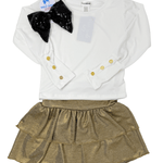 Aria L/S Top - Ivory Girls Tops + Tees Area Code 407
