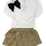 Aria L/S Top - Ivory Girls Tops + Tees Area Code 407