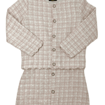 Ariana Skirt Set - Pink Tweed - Sugar Babies Children's Boutique/Meg's Shoppe