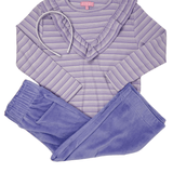 Aspen Tee - Lavender Sparkle Stripe Girls Tops + Tees Bisby