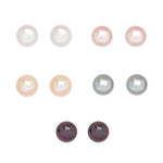 Assorted Freshwater Pearl Stud 5-Pair Set Kids Jewelry Lily Nily
