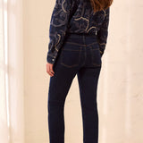 Audrey Hugging Straight Crop Denim - Darknight - Sugar Babies Children's Boutique/Meg's Shoppe