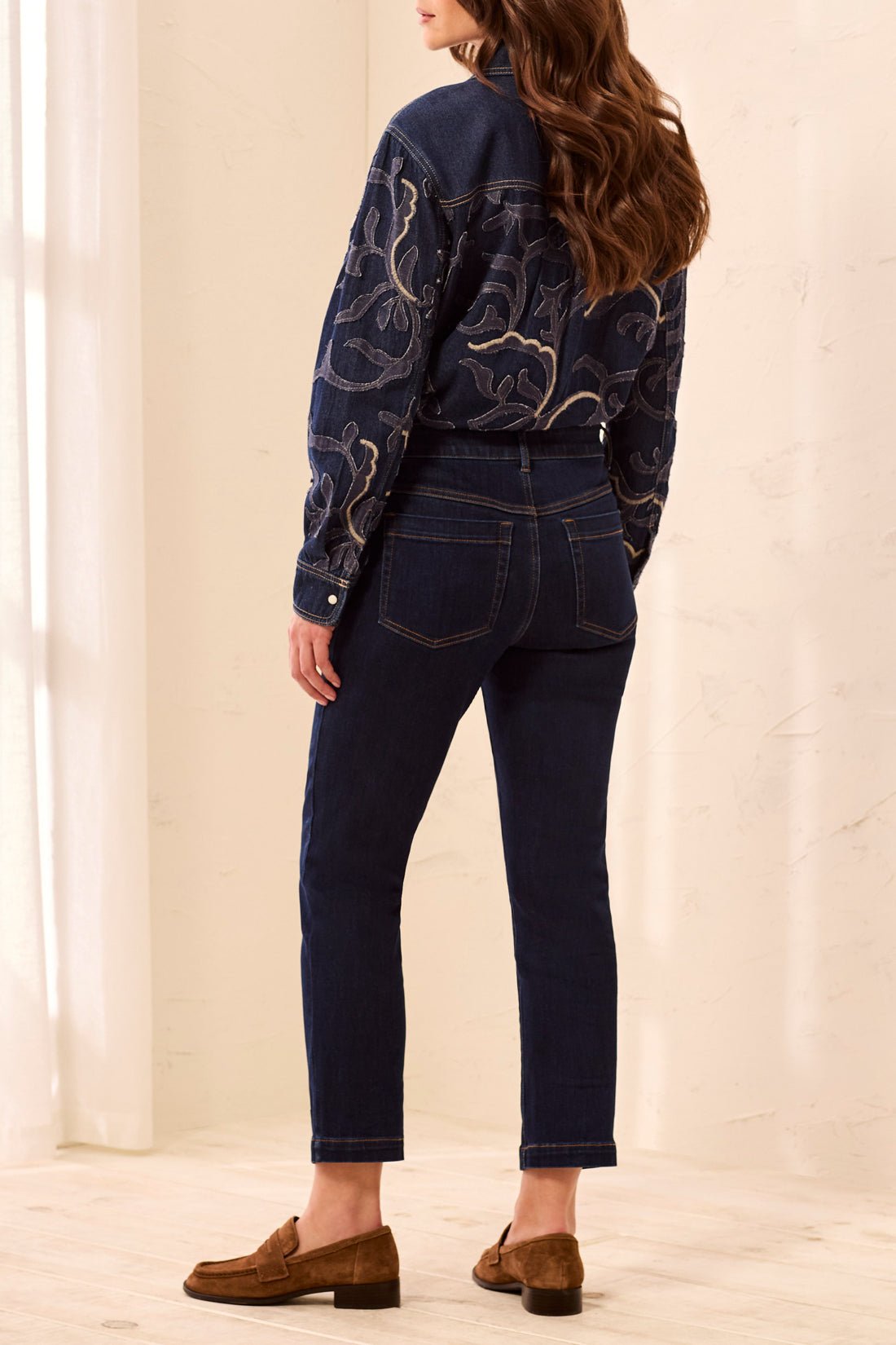 Audrey Hugging Straight Crop Denim - Darknight - Sugar Babies Children's Boutique/Meg's Shoppe