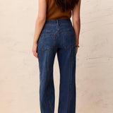 Audrey Hugging Wide Denim Trouser - Dusk - Sugar Babies Children's Boutique/Meg's Shoppe
