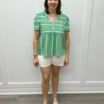 Audrey Pleated Wide Short w/ Back Elastic - Cocomilk Shorts Tribal