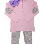 Autumn Blooms 1/4 Zip Pullover Set Girls Sets Trotter Street Kids
