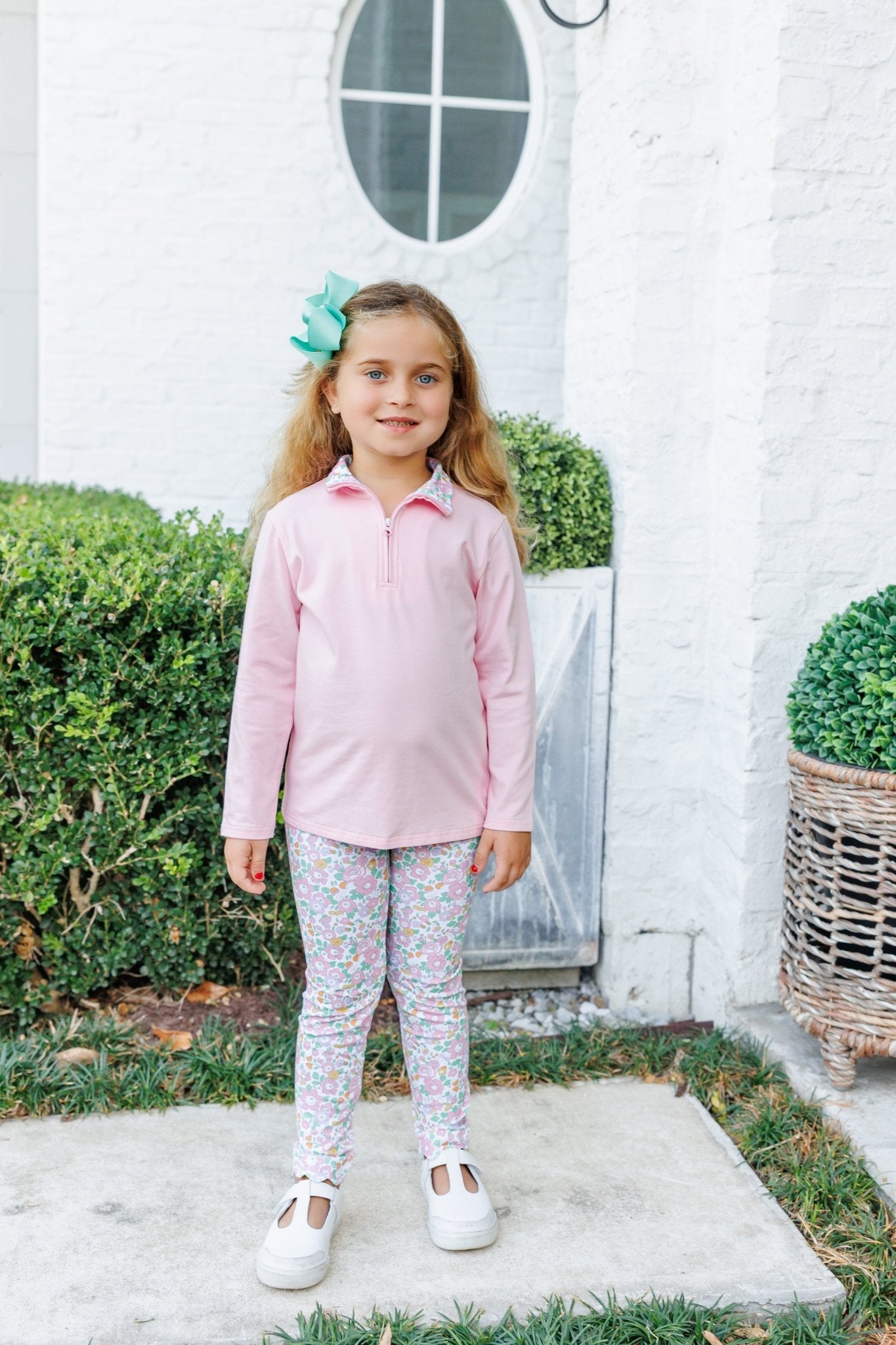 Autumn Blooms 1/4 Zip Pullover Set Girls Sets Trotter Street Kids