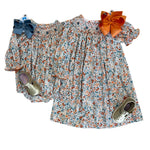 Autumn Blooms Geo L/S Bubble Girls Bubbles + Rompers Banana Split