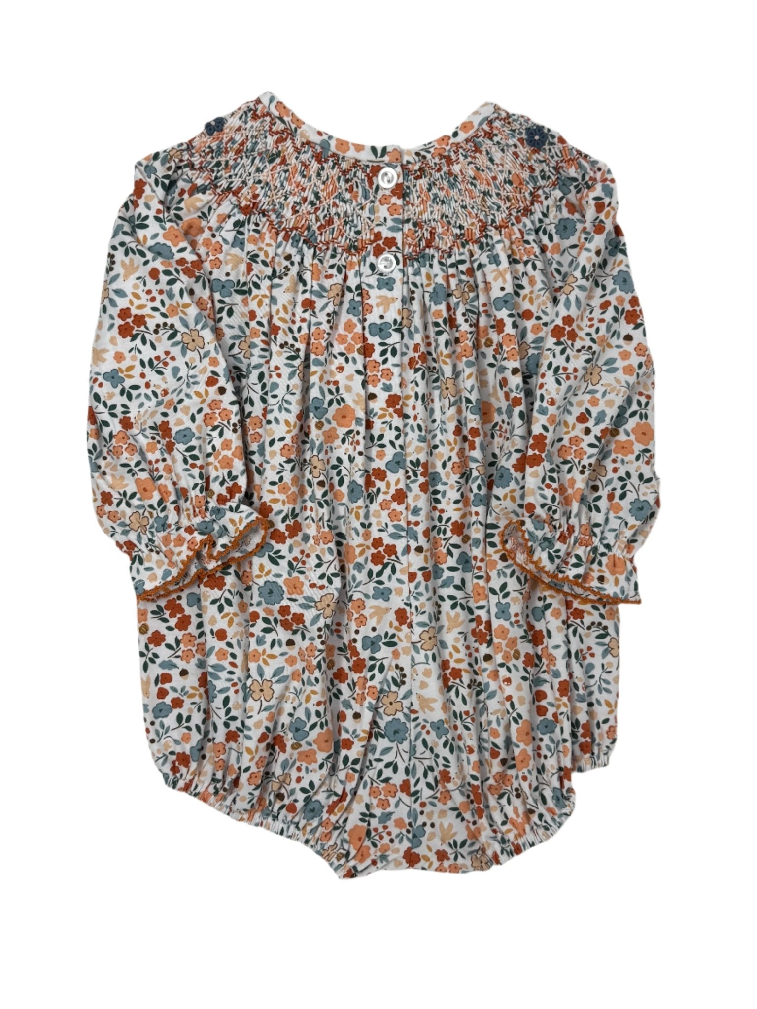 Autumn Blooms Geo L/S Bubble Girls Bubbles + Rompers Banana Split