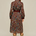 Autumn Tapestry Midi Dress Long Dresses Jodifl