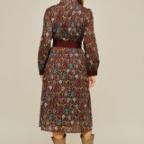 Autumn Tapestry Midi Dress Long Dresses Jodifl