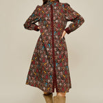 Autumn Tapestry Midi Dress Long Dresses Jodifl