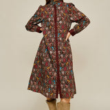 Autumn Tapestry Midi Dress Long Dresses Jodifl
