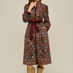 Autumn Tapestry Midi Dress Long Dresses Jodifl