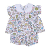 Ava Bloomer Set - Tilley Tea Party Girls Sets The Oaks Apparel Company