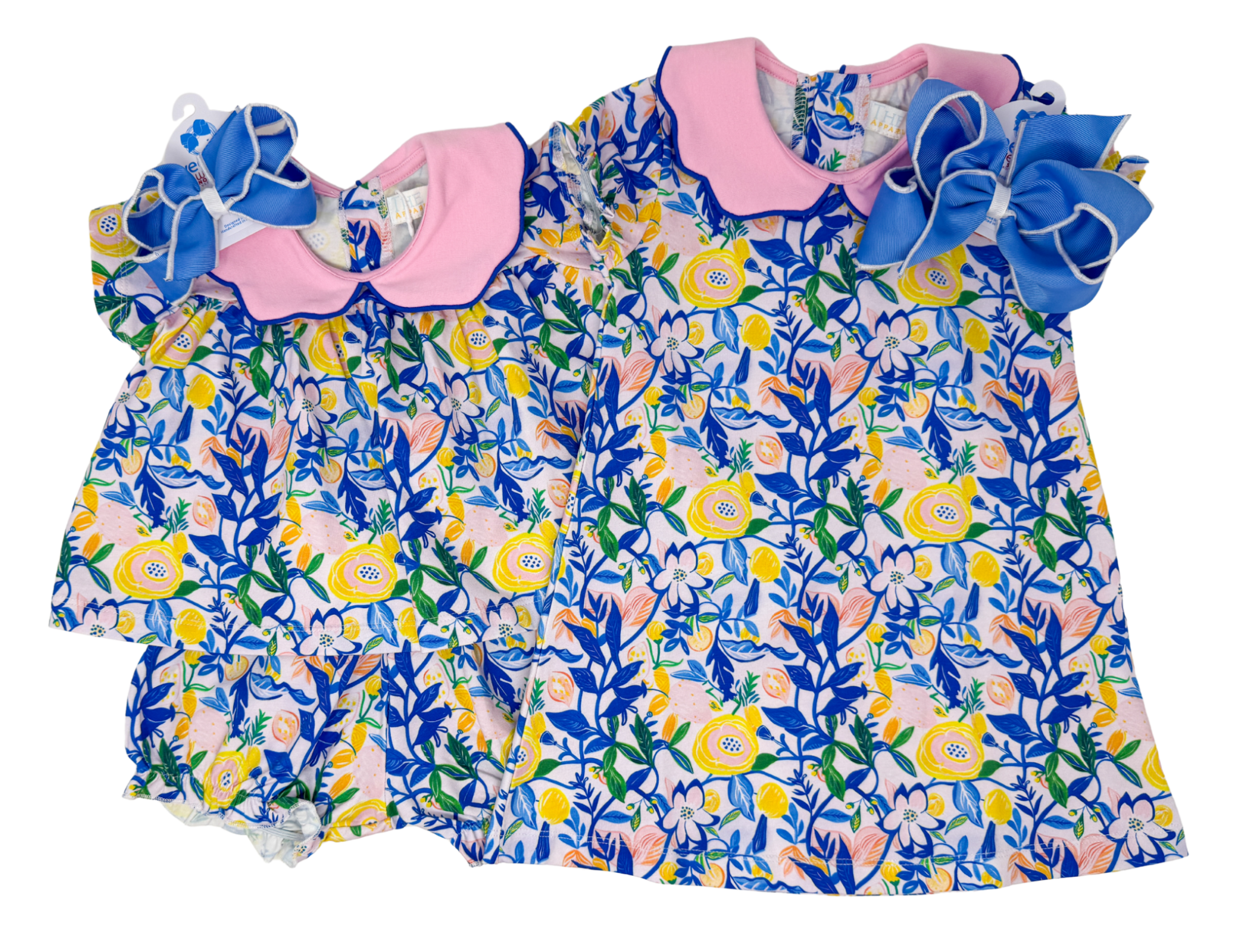 Ava Bloomer Set - Violet & Meadow Girls Sets The Oaks Apparel Company