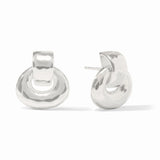 Avalon Demi Doorknocker Earring - Silver Earrings Julie Vos