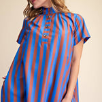 Autumn Avenue Striped Midi Dress Long Dresses Glam