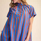 Autumn Avenue Striped Midi Dress Long Dresses Glam