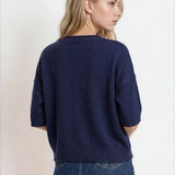 Navy Days Relaxed Sweater Sweaters Blu Pepper