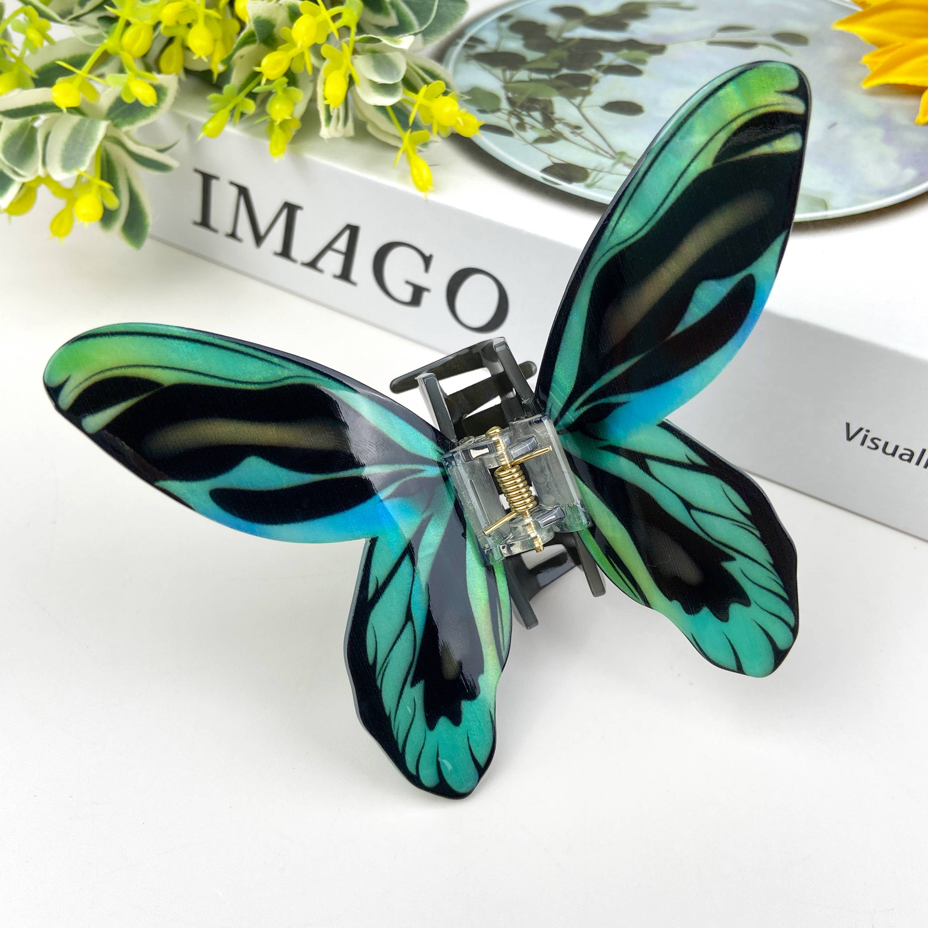Colorful butterfly hair clips elegant beautiful hair clip: H Hair Accessories TheDivaSoap