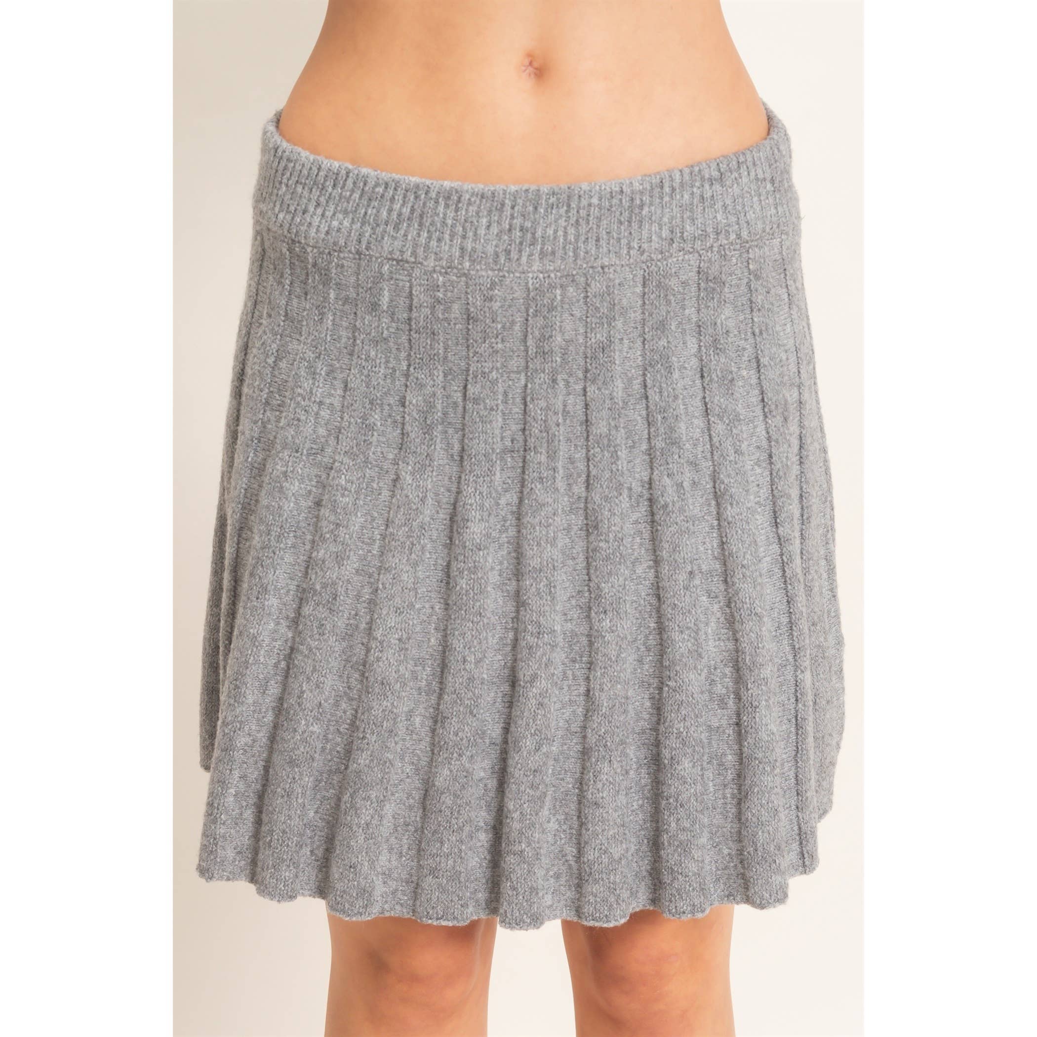 Silver Belle Sweater Skirt Set Tops HYFVE