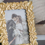 Thin Stacked Leaf Gold Frame - 4x6"