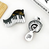 Piano Claw Clip Hair Accessories TheDivaSoap
