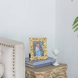 Small Rounded Gold Leaf Frame - 5x7"
