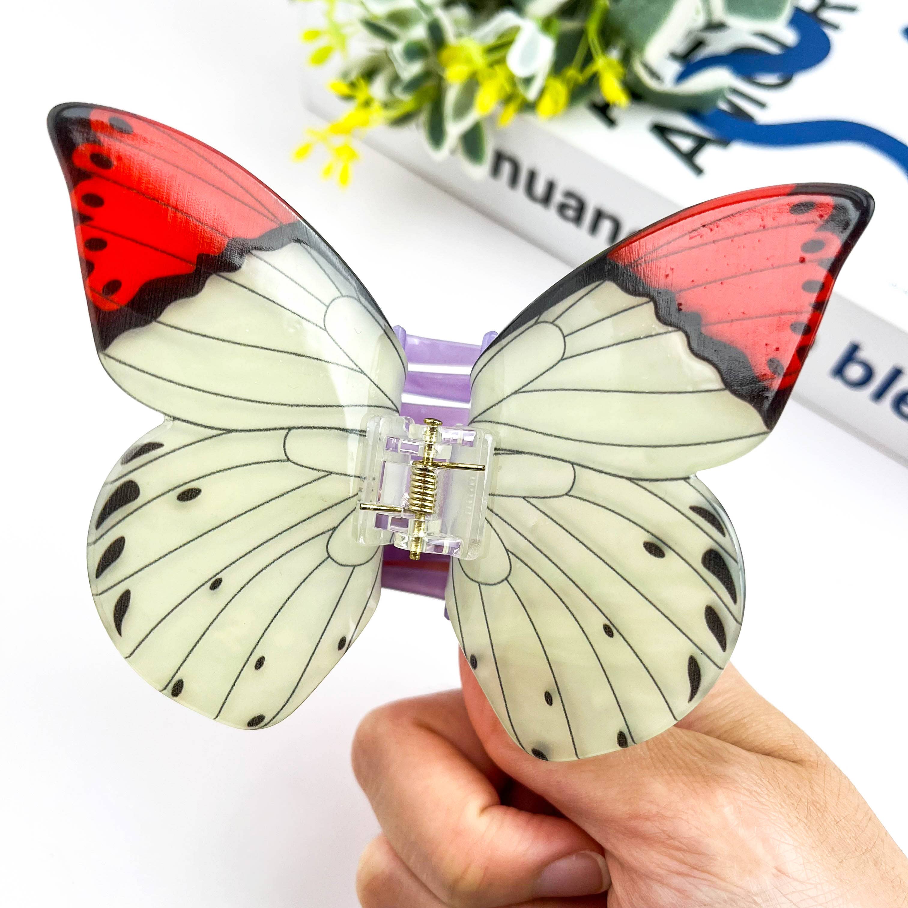 Butterfly Claw Clip - Green Hair Accessories TheDivaSoap