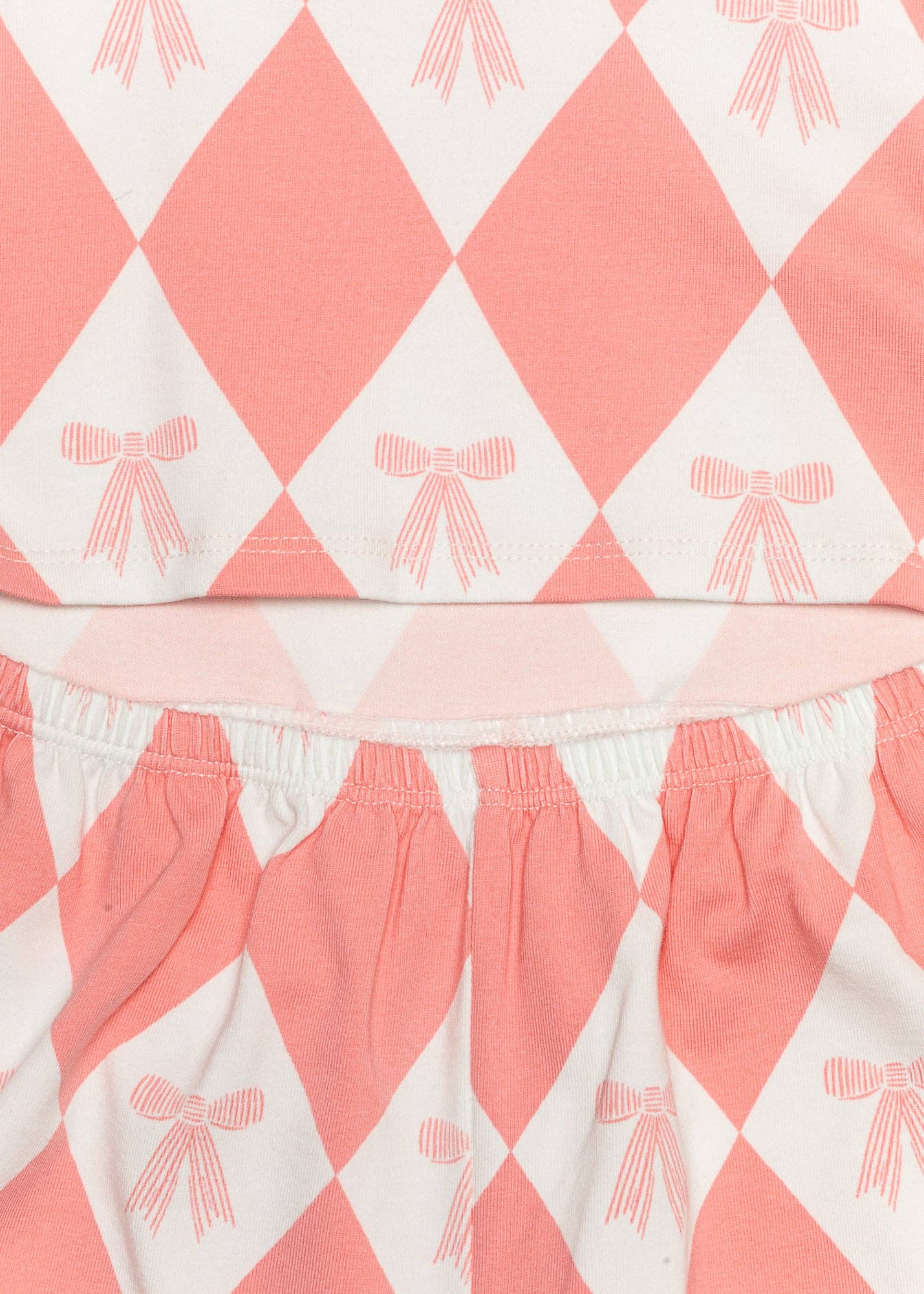 Baby Bow Romper - Flamingo Pink Girls Bubbles + Rompers Finding Foxtale