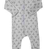 Baby's Teddy Footie - Light Blue Baby Sleepwear Magnolia Baby