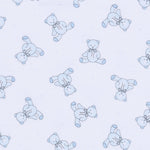 Baby's Teddy Footie - Light Blue Baby Sleepwear Magnolia Baby
