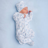 Baby's Teddy Footie - Light Blue Baby Sleepwear Magnolia Baby