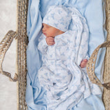 Baby's Teddy Footie - Light Blue Baby Sleepwear Magnolia Baby