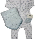 Baby's Teddy Footie - Light Blue Baby Sleepwear Magnolia Baby