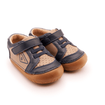 Badge Pave - Taupe/Navy/Indigo Boys Shoes Old Soles